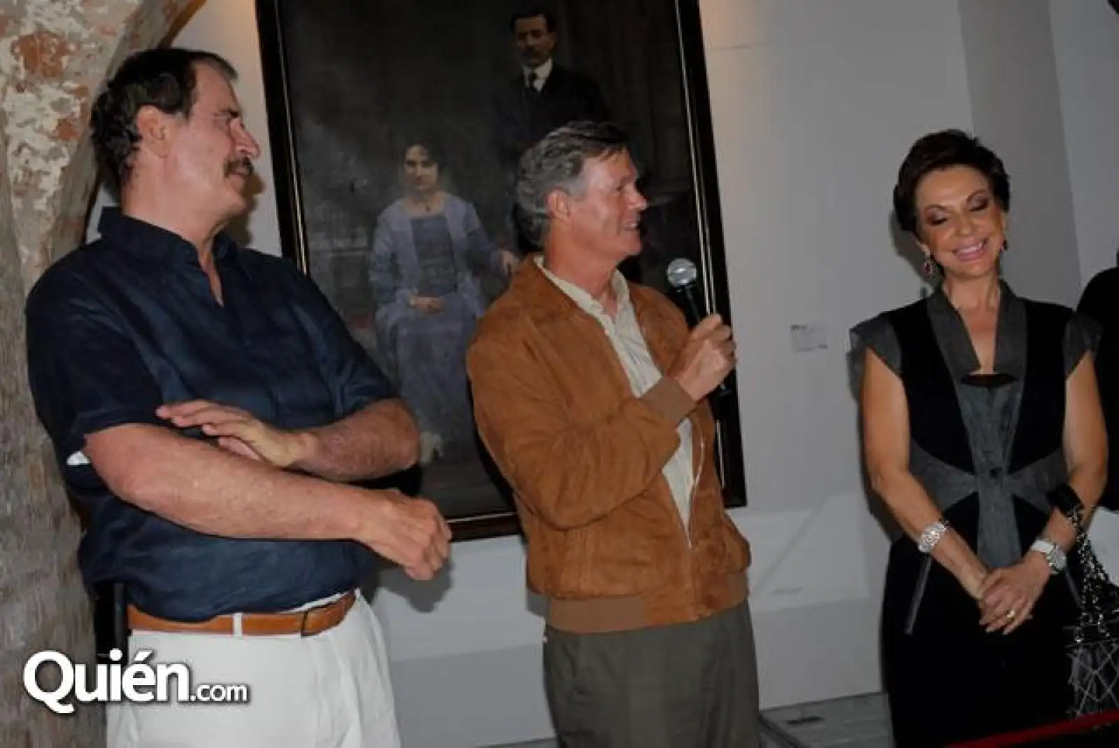 Vicente Fox,Steve Hilton y Martha Sahagún