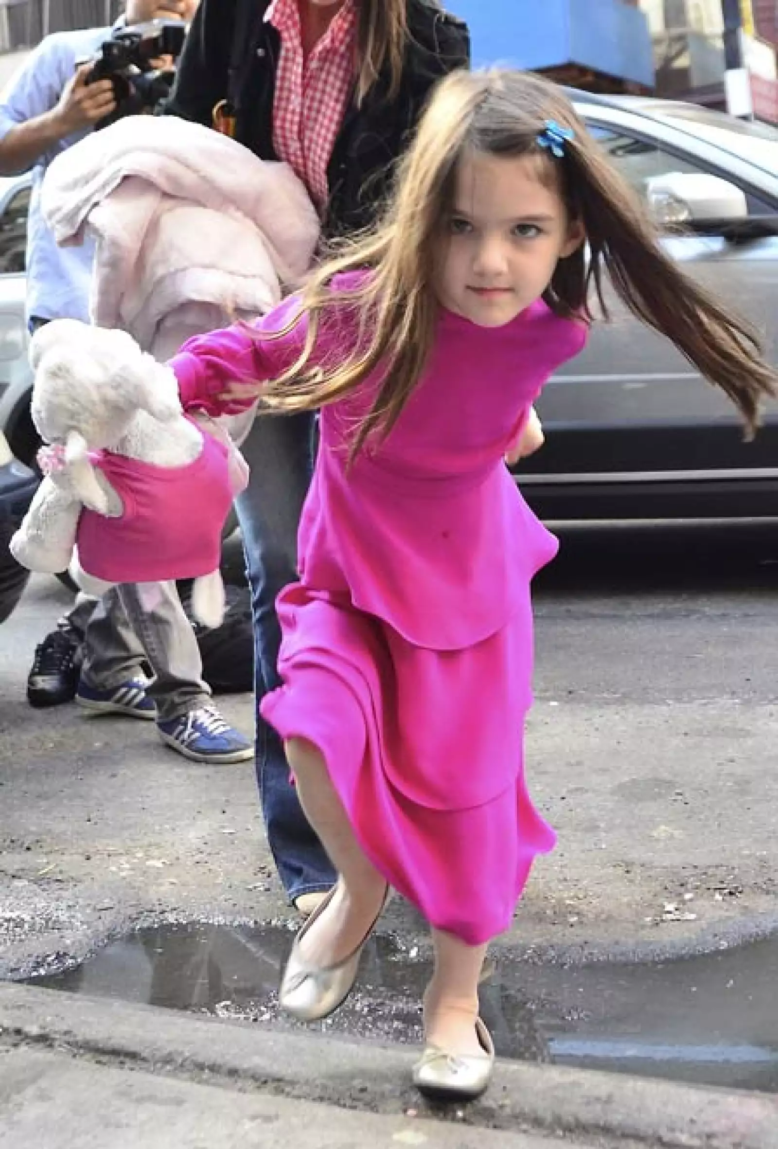 La tonalidad de rosas es variado, pero Suri es fan de los vestidos.