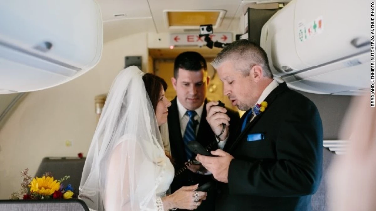 boda en el aire