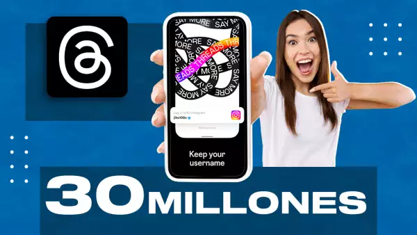 Threads alcanza 30 millones de usuarios en menos de un día