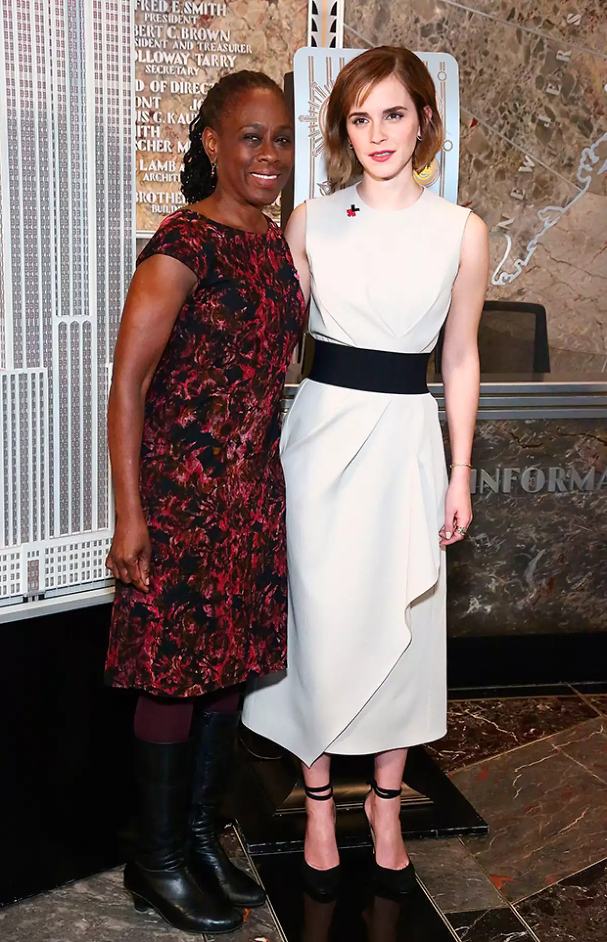 Emma junto a la Primera Dama de Nueva York.