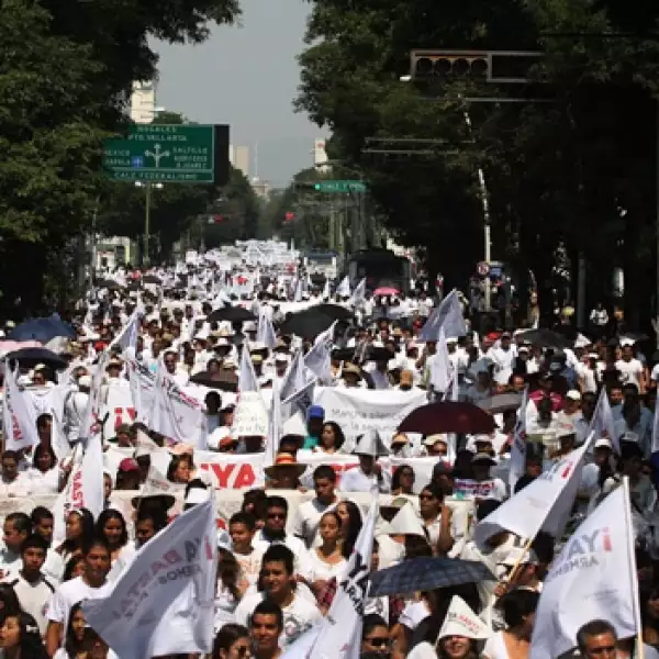 marcha estudiantes no violencia