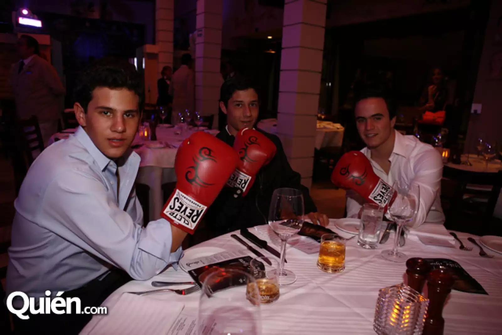 Ricardo Henaine, Javier Madrazo y Héctor Sulaimán