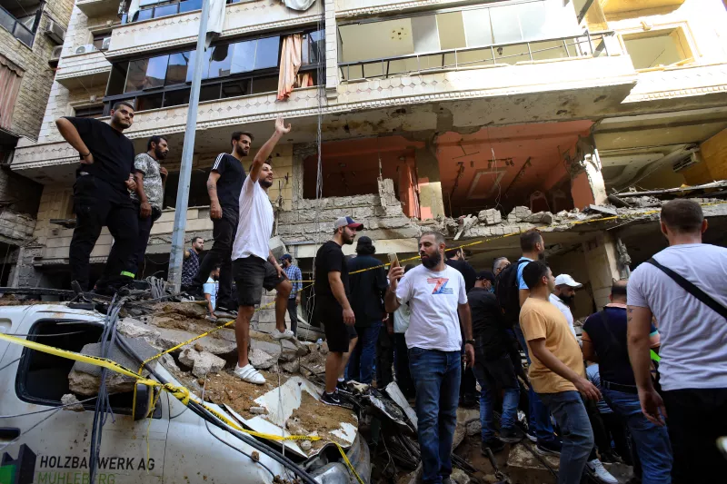 Bombardeo en Líbano