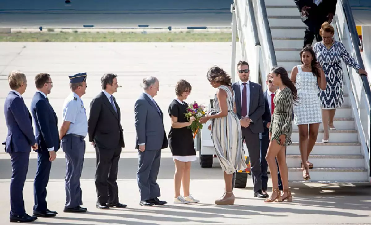 Michelle viajó a España para estar presente en el evento `Let Girls Learn´ en Madrid.
