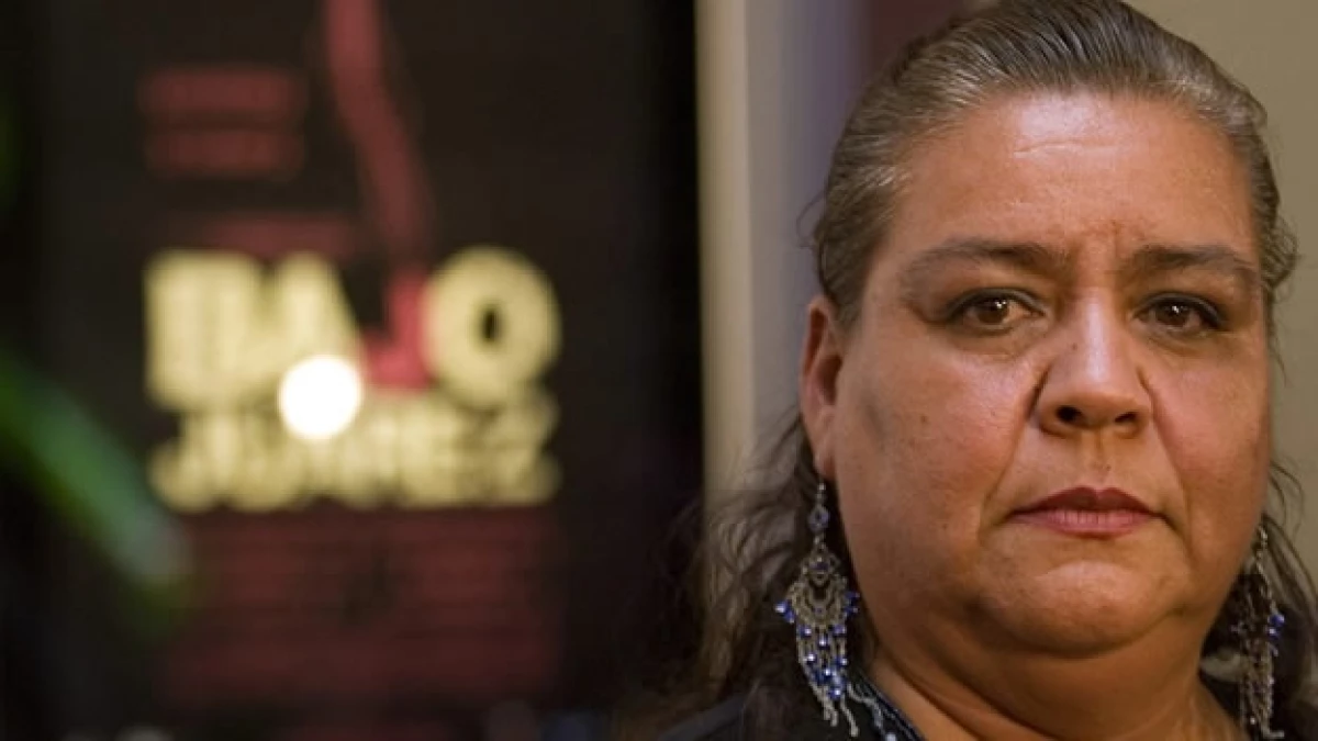 La activista Norma Andrade asiste a la premiere de Bajo Juárez