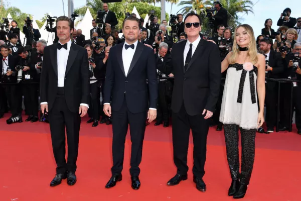 Brad Pitt, Leonardo DiCaprio y Quentin Tarantino