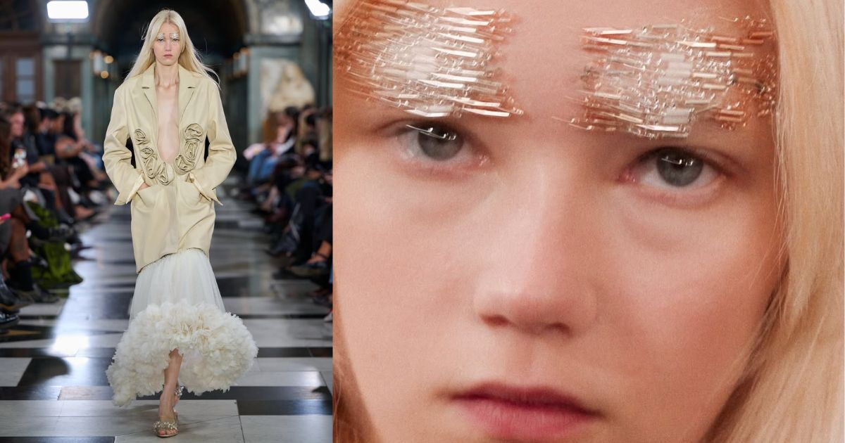 Las cejas de Simone Rocha se convierten en el accesorio de belleza inesperado de London Fashion Week