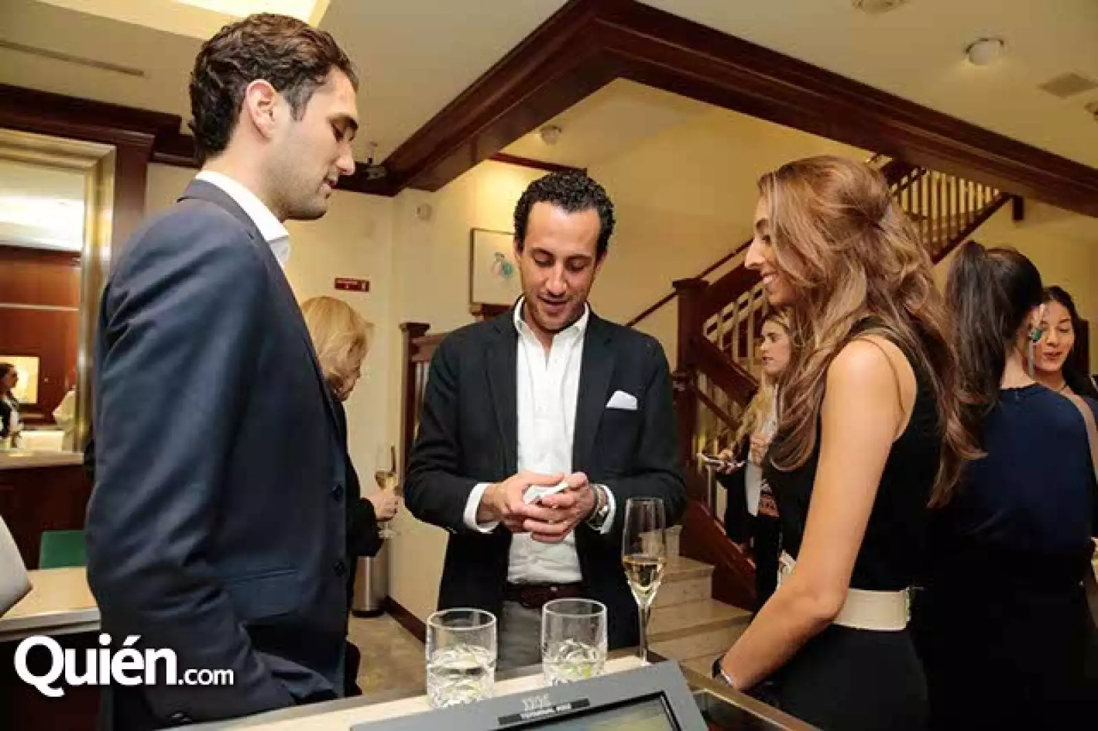 Eduardo de Haro,Joaquín Kalb y Camila Pietrini