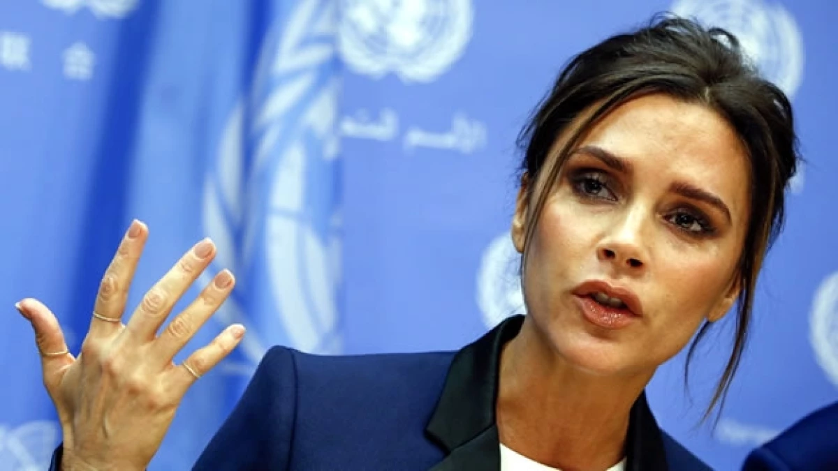Victoria Beckham en la ONU
