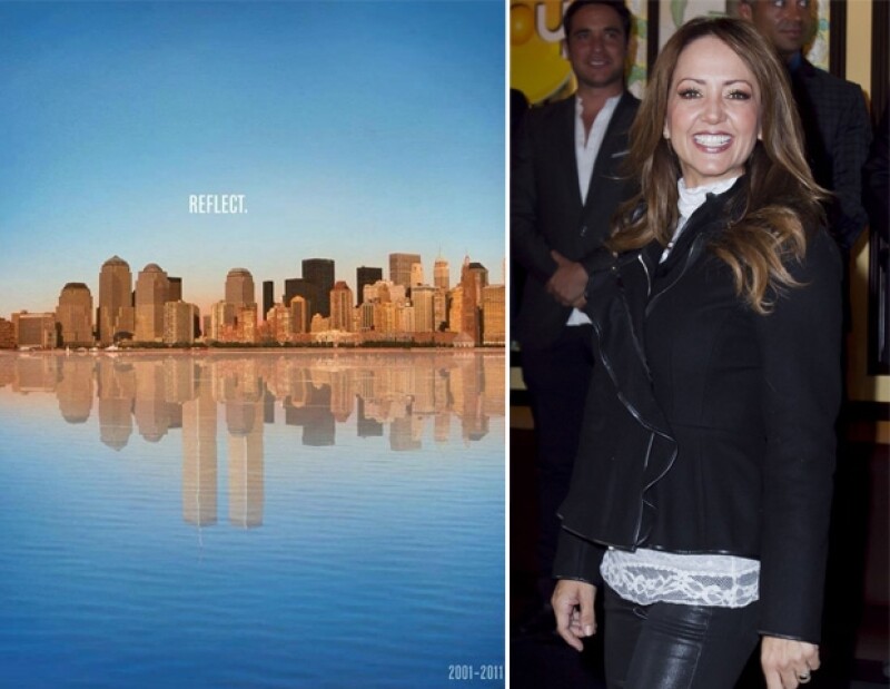Andrea Legarreta compartió esta imagen en recuerdo de las víctimas.