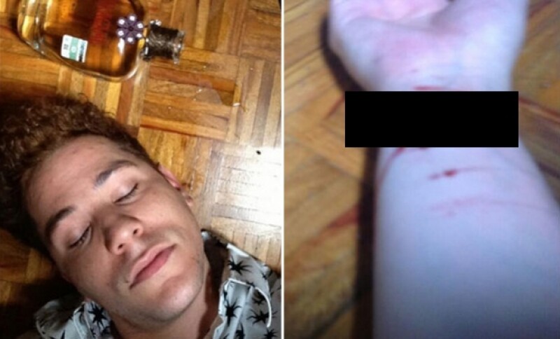 Estas fueron las imágenes que el cantante publicó en su Twitter el fin de semana pasado, mismas que fueron borradas de su cuenta tras fuertes críticas.