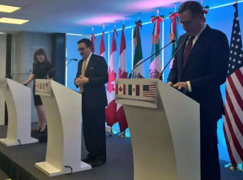 ministros del TLCAN, 7a ronda