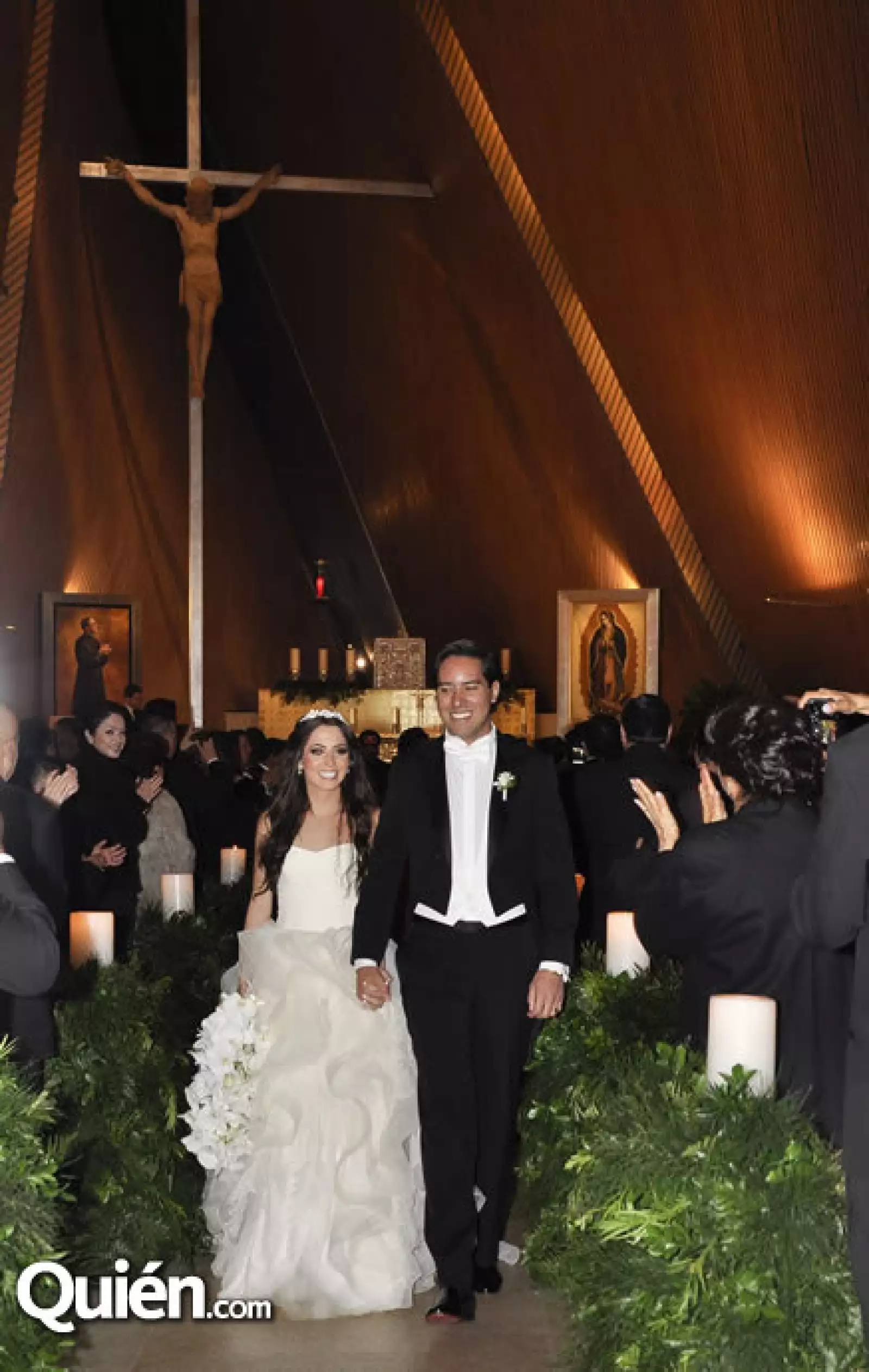 Los novios Samuel y María Fernanda