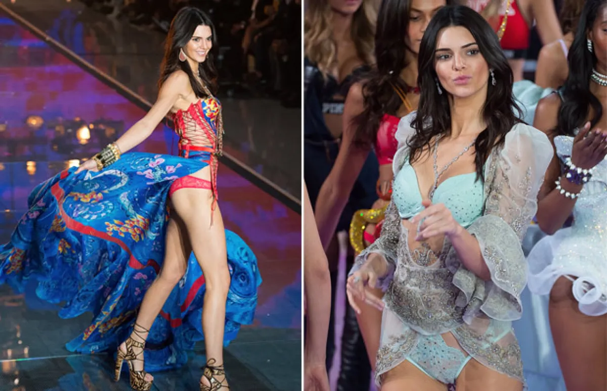 Estos fueron los dos modelos que Kendall lució en su debut para la marca de lencería.