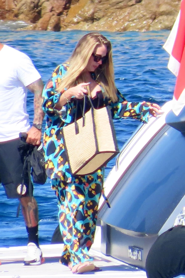 Adele is seen with Rich Paul on a boat in Sardinia, Italy - 19 Jul 2022