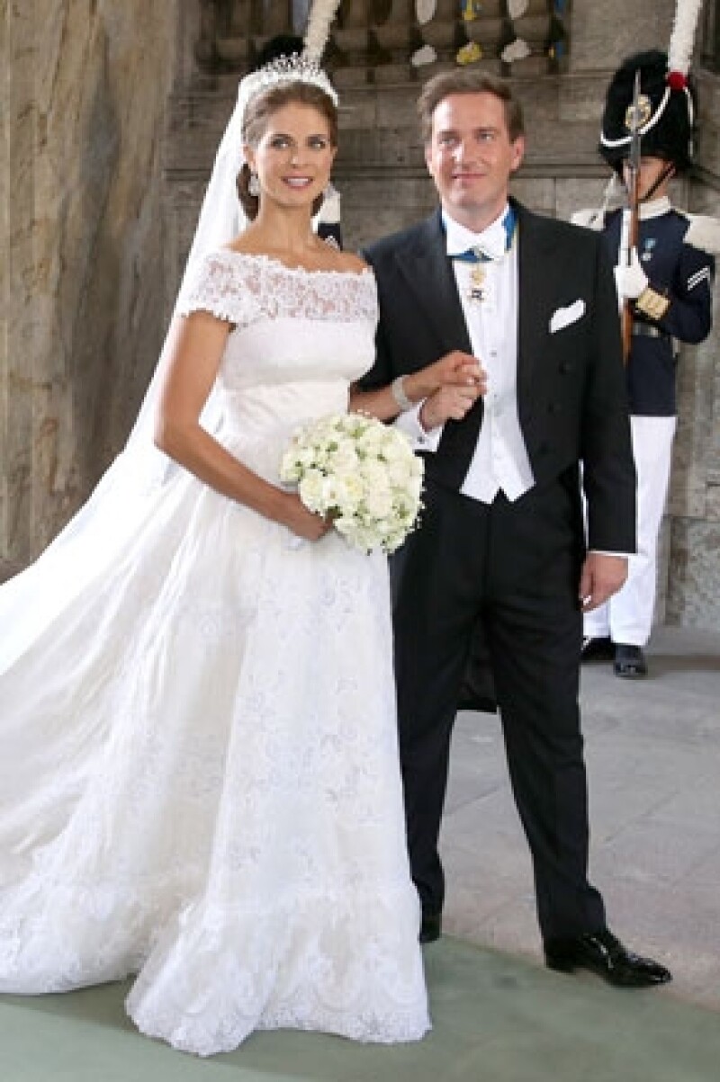 La pareja se casó el 8 de junio.