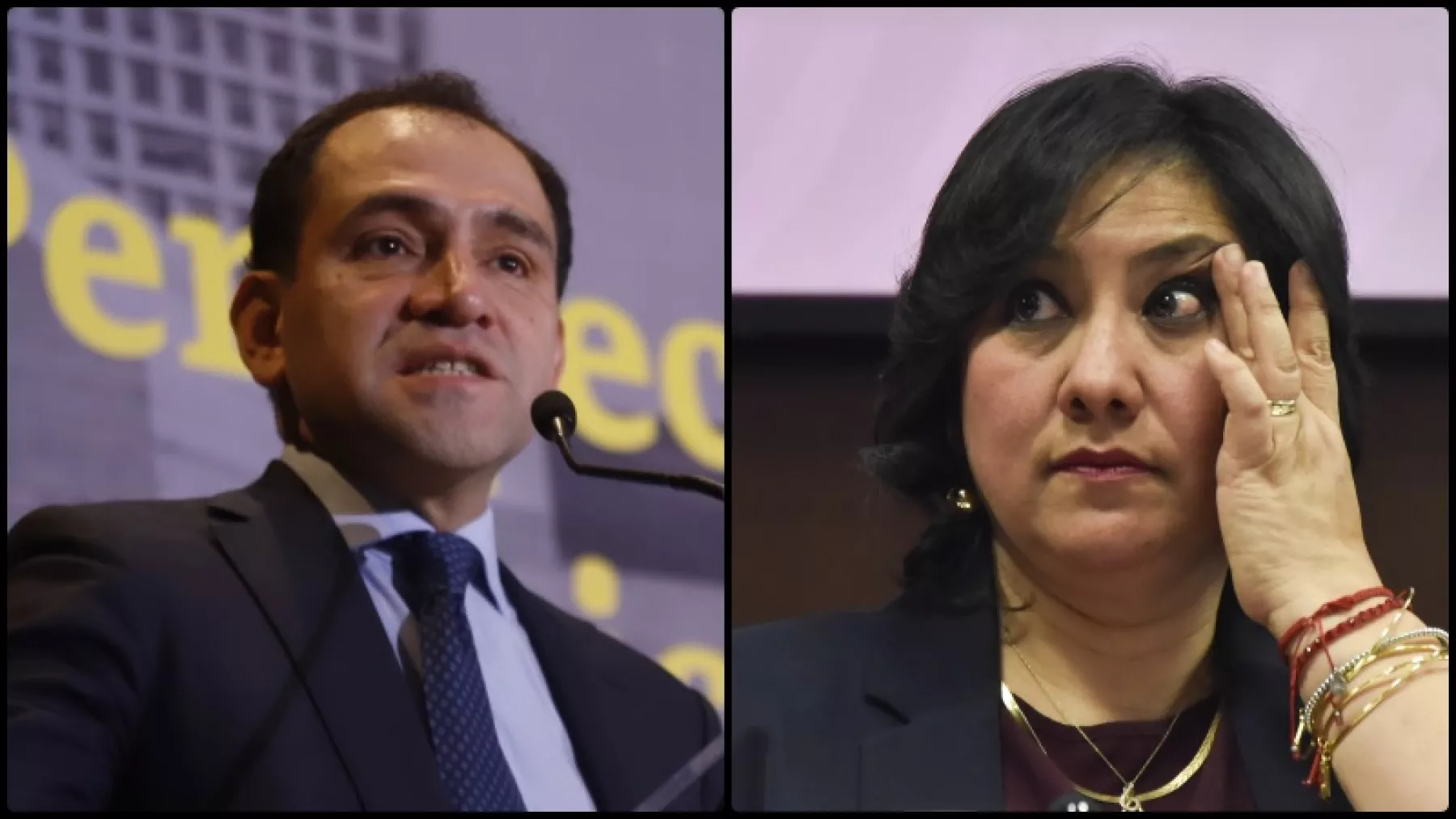 Arturo Herrera e Irma Eréndira Sandoval