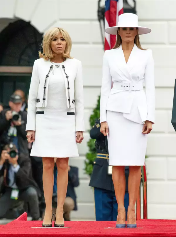 Brigitte Macron y Melania Trump