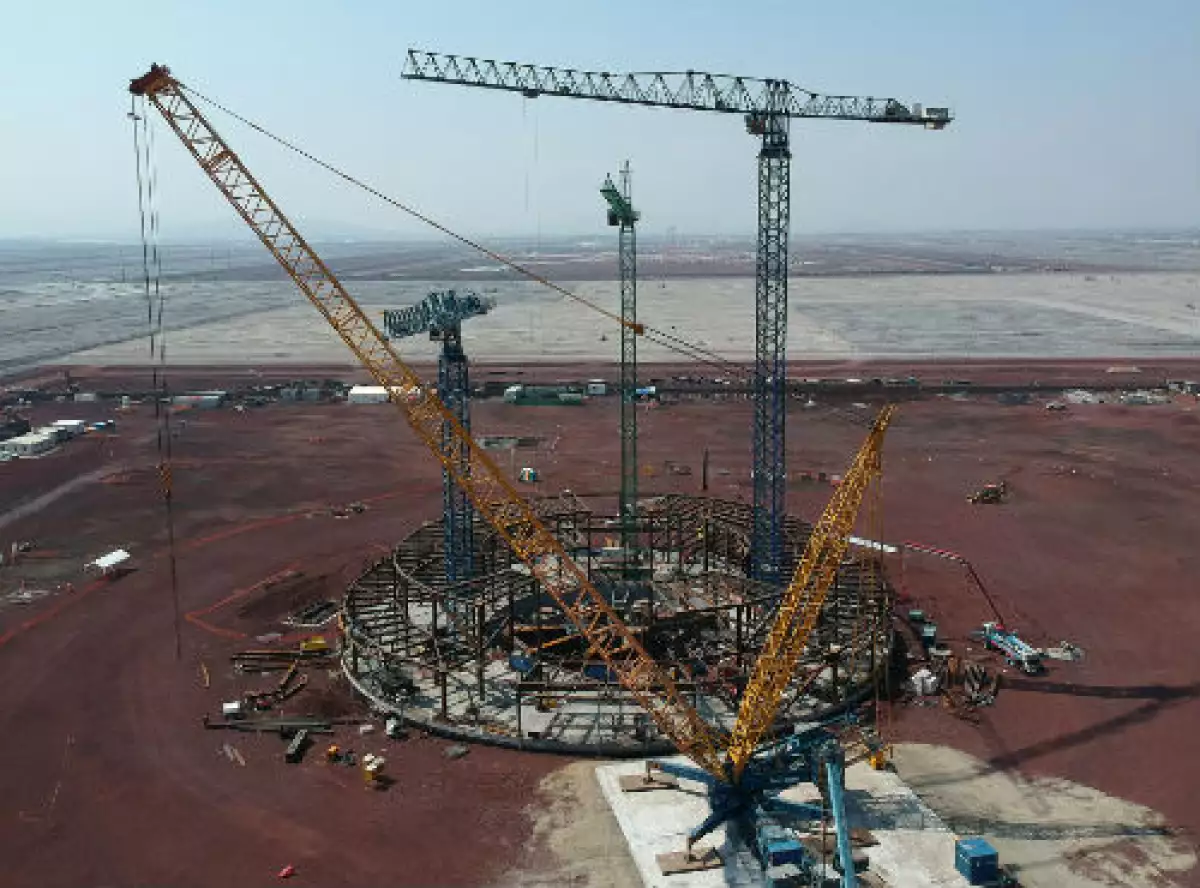 construcci�n del Nuevo Aeropuerto