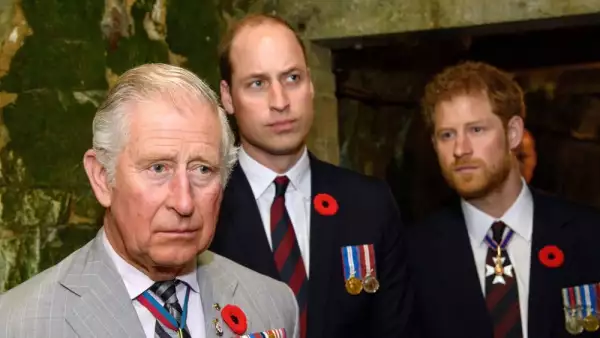 Príncipe Carlos, príncipe William y el príncipe Harry