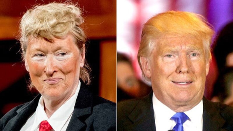 La actriz parodió a Trump durante una puesta en escena en Nueva York.