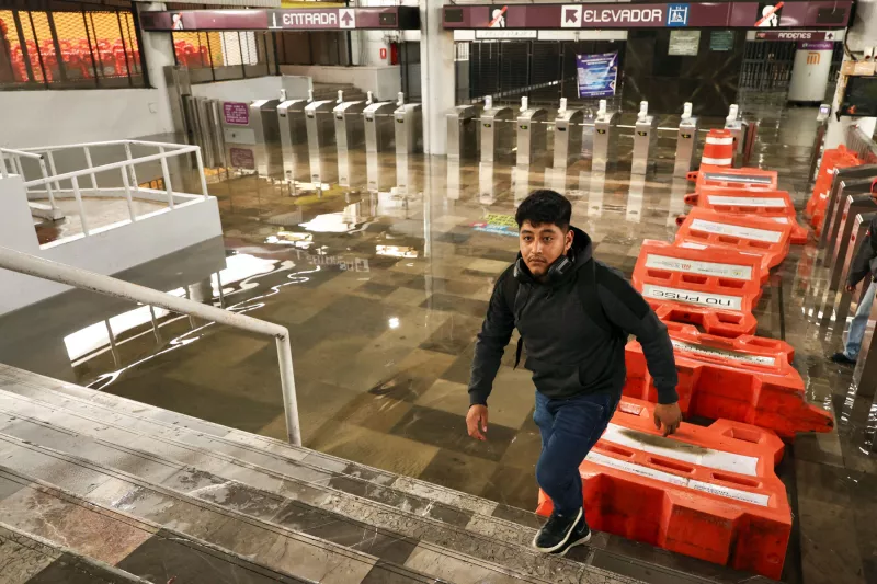 Aftermath of heavy rain in Mexico City