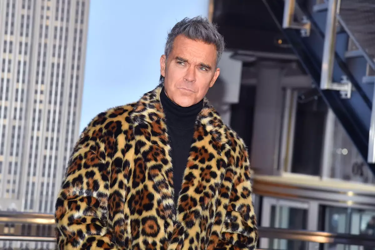 Robbie Williams Celebrates the Release of 'Better Man' at the Empire State Building, New York, USA - 14 Jan 2025