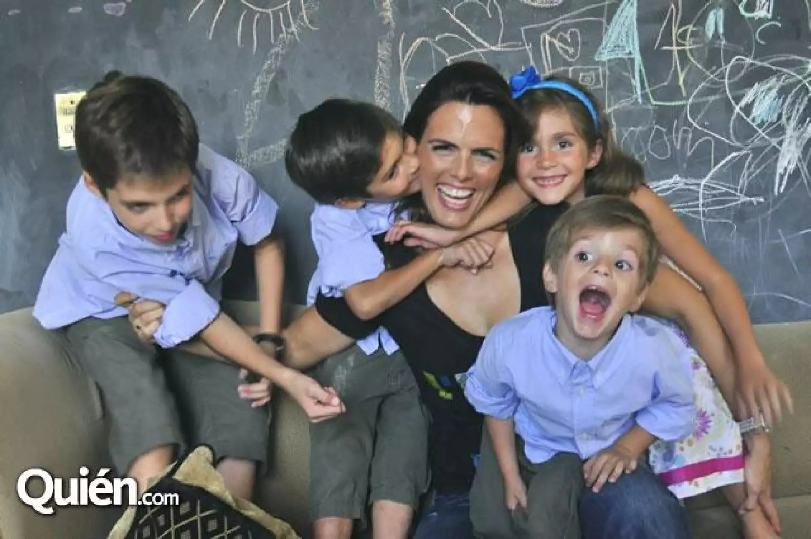 Ferrán,Rosa María Oliver de Blanco,Diego,Vivian y Agustín