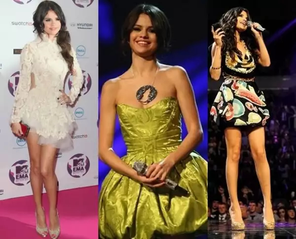 Selena Gomez presumió pierna.