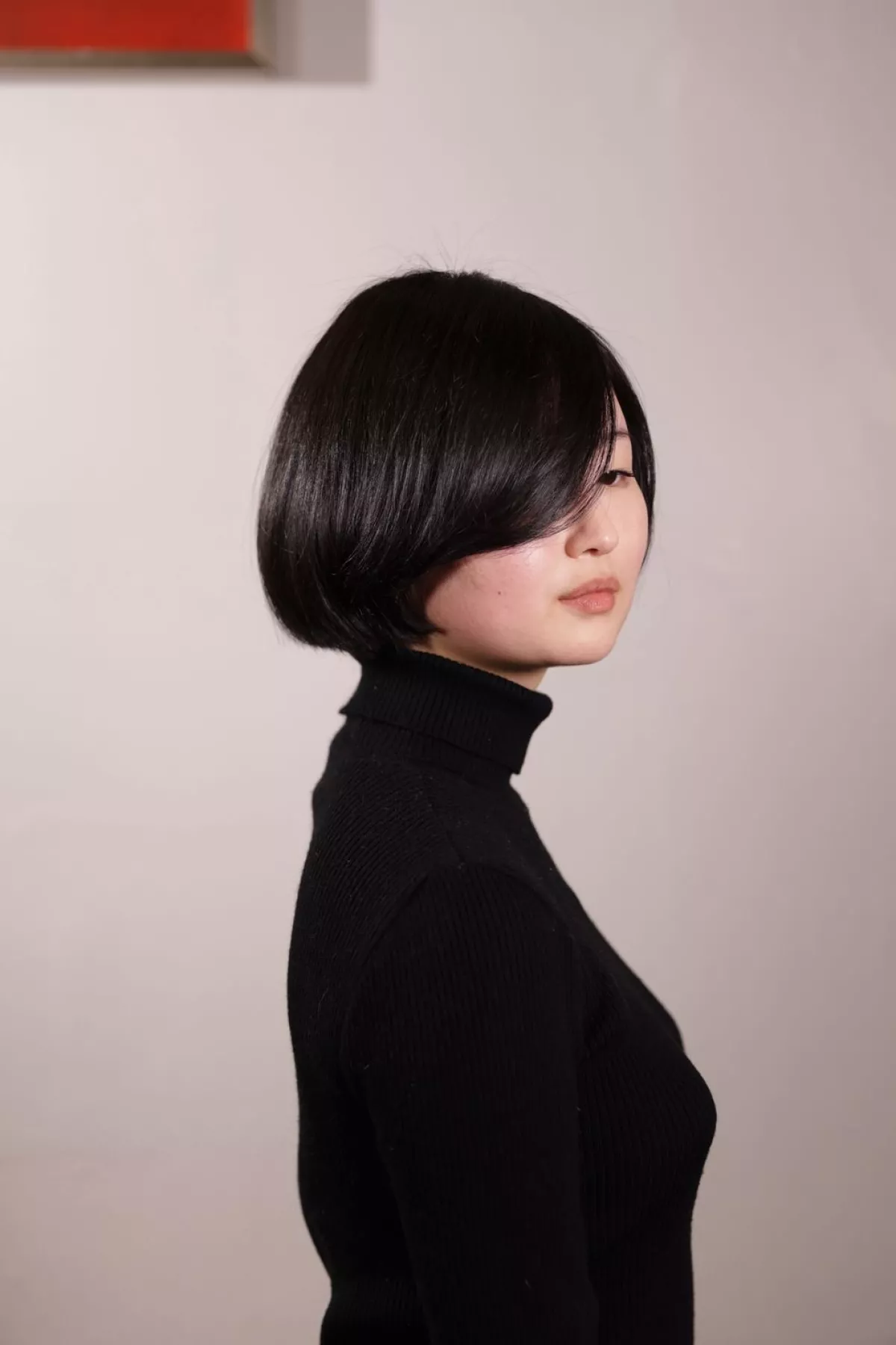 Carol Lee probando Cécred en el salón de belleza de Neal Farinah.