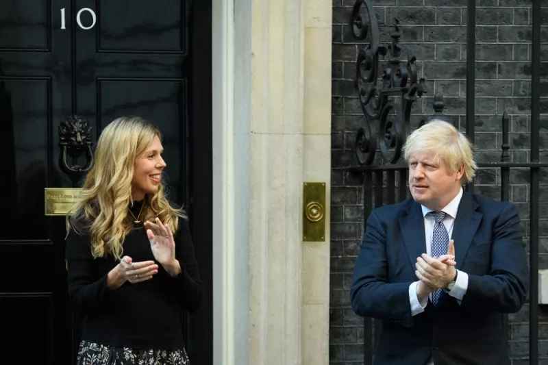 Carrie Symonds y Boris Johnson