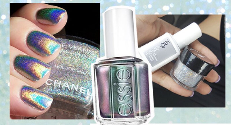 Muchas firmas han creado este tipo de barnices, e incluso Essie, creó un polvo brillante para crear este efecto.