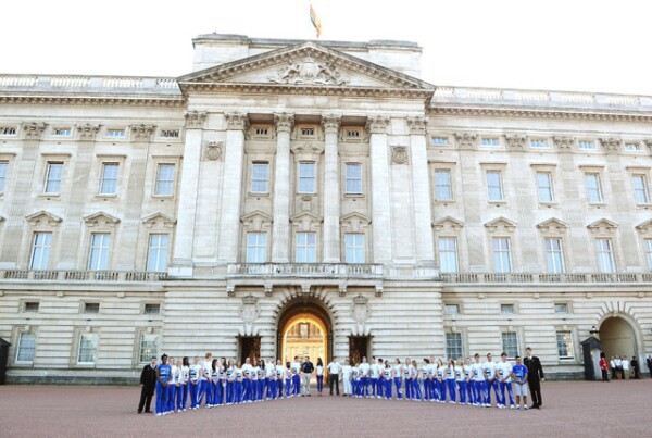 La foto oficial en el Palacio de Buckingham.