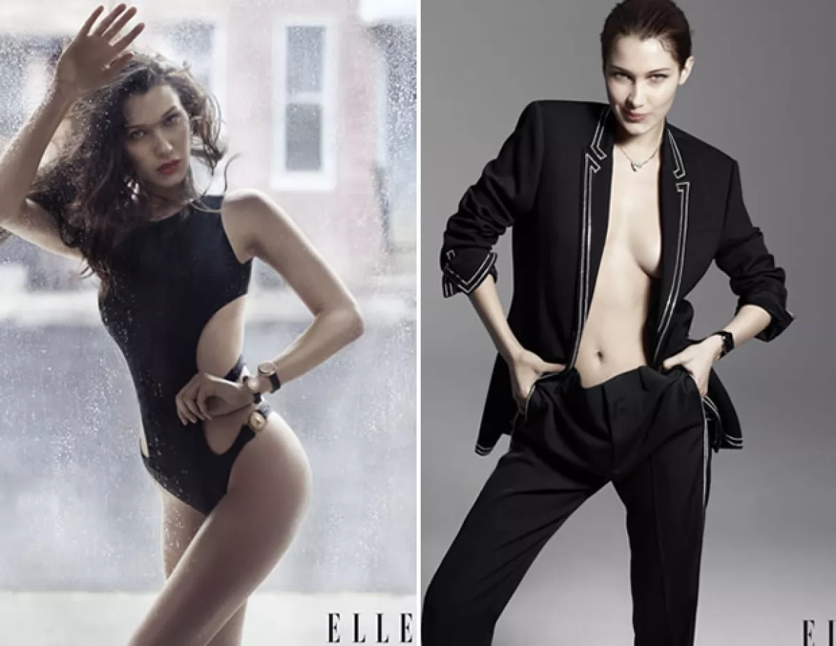 Bella logró una portada en ELLE USA antes que su hermana, Gigi.