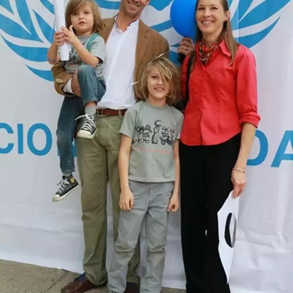 Christopher, Otto, Hugo y Elina Gascón