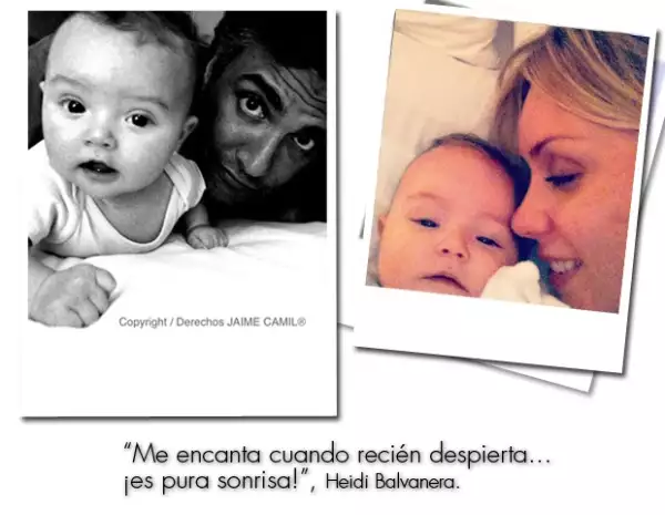 Elena es la primer hija de Jaime Camil y Heidi Balvanera.