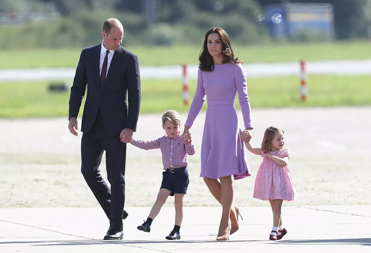 Príncipe William, Kate Middleton, George y Charlotte