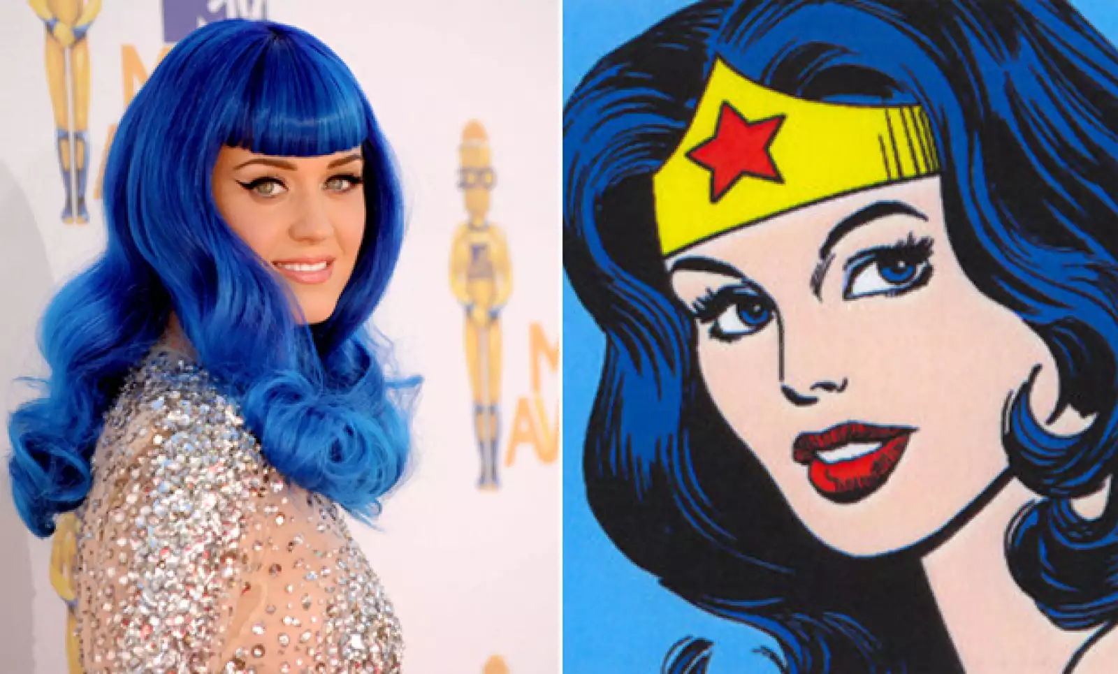 Katy Perry es la heroína de la música pop; además de eso, se parece mucho a la sexy Wonderwoman.