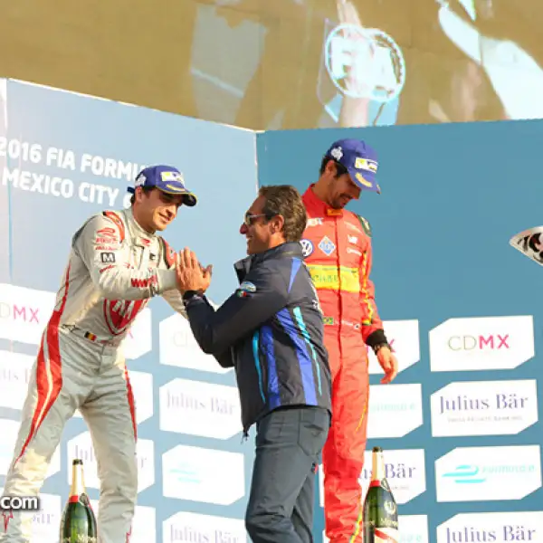 Jerome D´Ambrosio, Carlos Slim y Lucas Di Grassi,