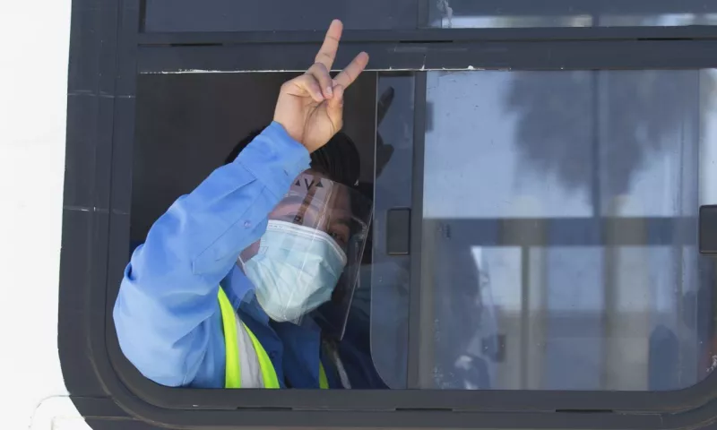 Vacunación de trabajadores en la frontera