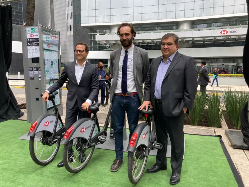 Anuncio del acuerdo Ecobici HSBC y Grupo Expansión