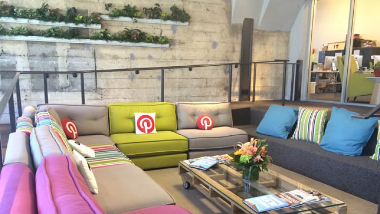 La decoración de la empresa recuerda a sus pines sobre decoración, una de las categorías más buscadas por los usuarios.