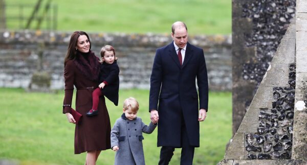 Kate Middleton, el príncipe William, George y la princesa Charlotte