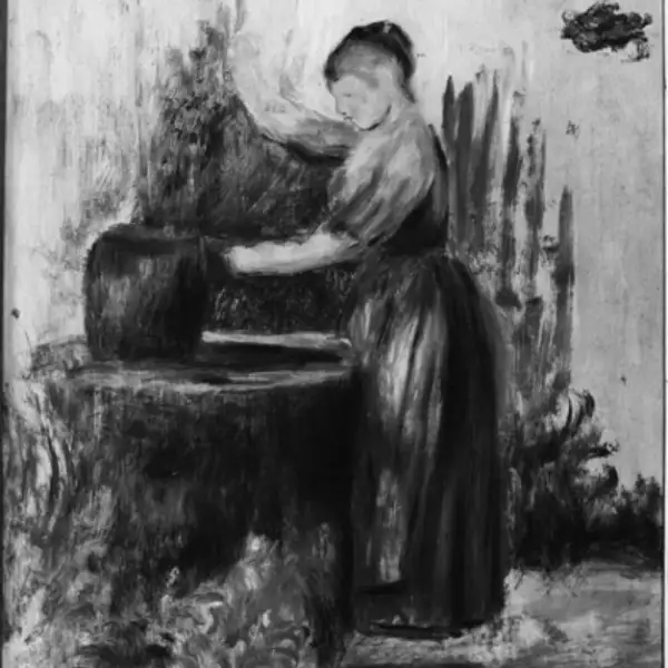 La pintura Jeune Femme au Puits de Renoir, una de las piezas desaparecidas. 