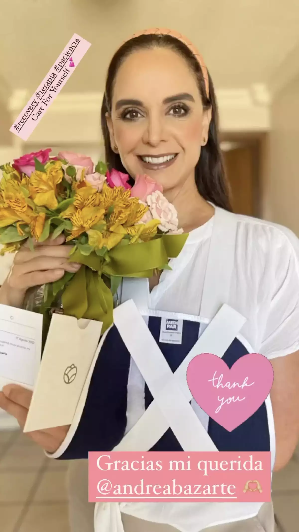 Lupita Jones impacta con operación en el hombro fotos