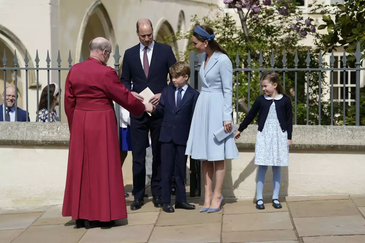The British Royal Family Attend Easter Service