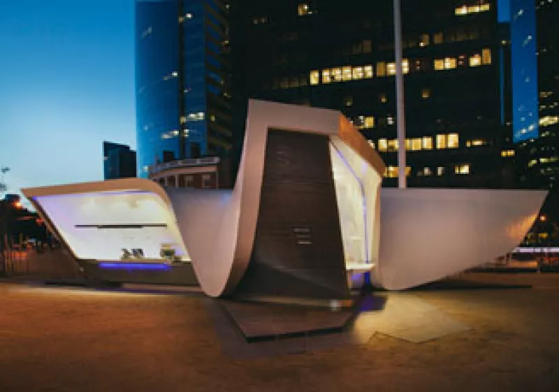 El Pabellón Ámsterdam es un regalo de Holanda para Nueva York . (Foto: Cortesía UNStudio)