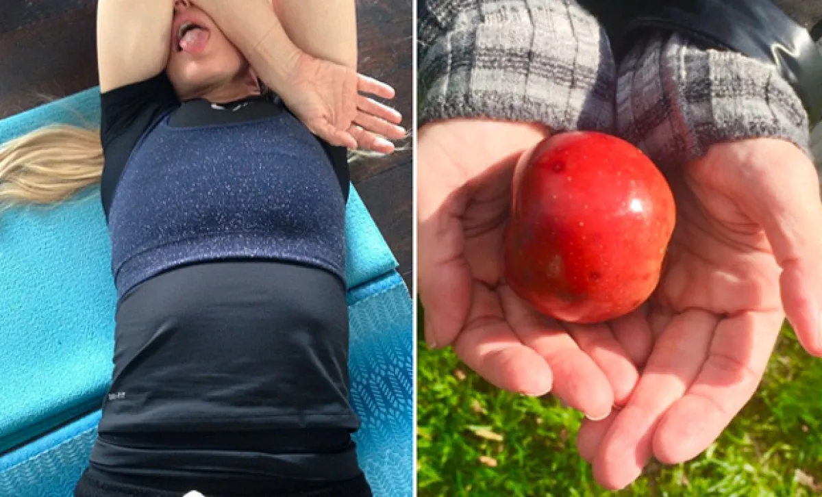 Su practica de yoga, baile y gran alimentación la hacer poseer una envidiable flexibilidad a sus casi 60 años de edad.