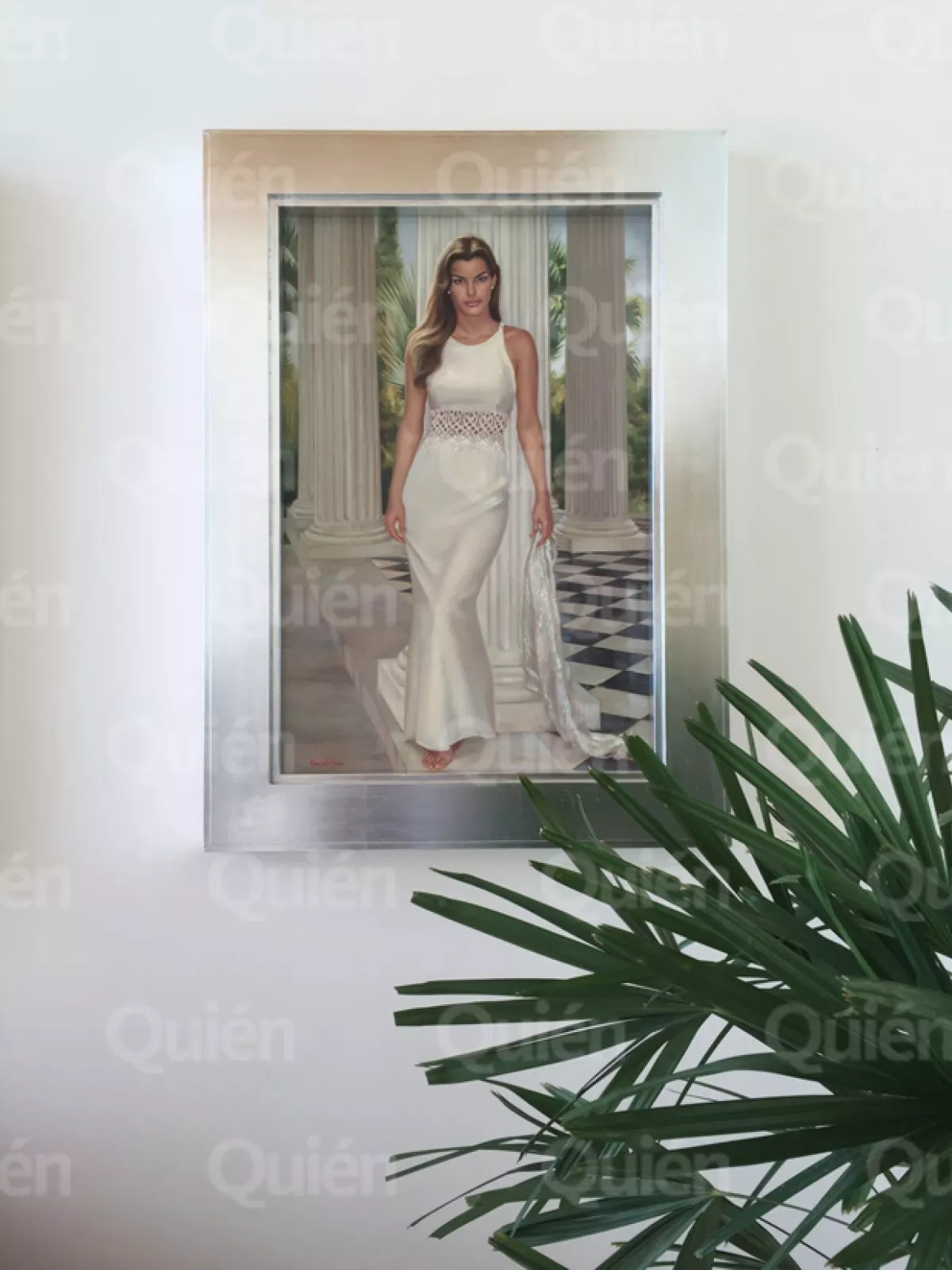 Dentro de la casa de Ernesto y Letty Coppel se encuentra este retrato de Bárbara, su hija, que fue pintado por Armando Nava en 1998.